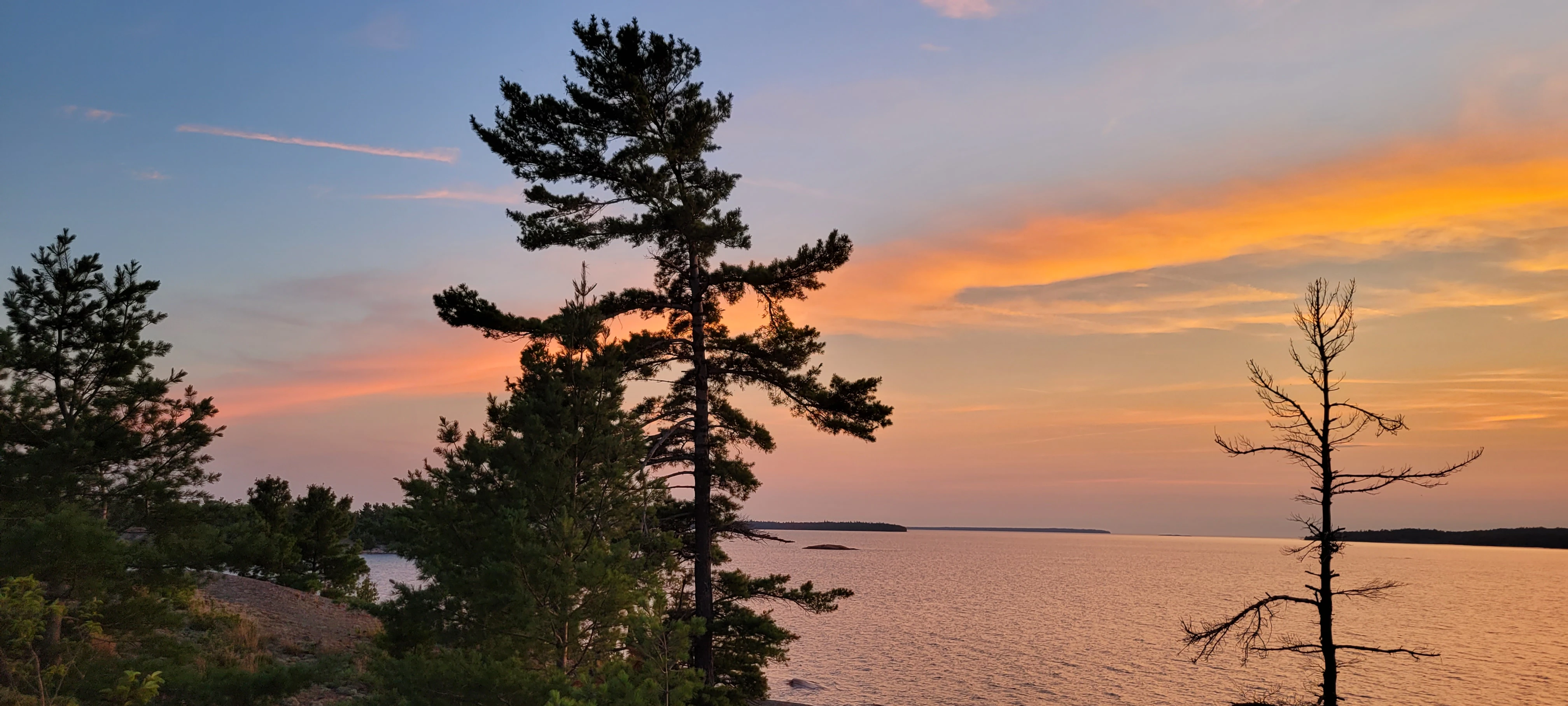 Evening colours over the Benjamin Islands